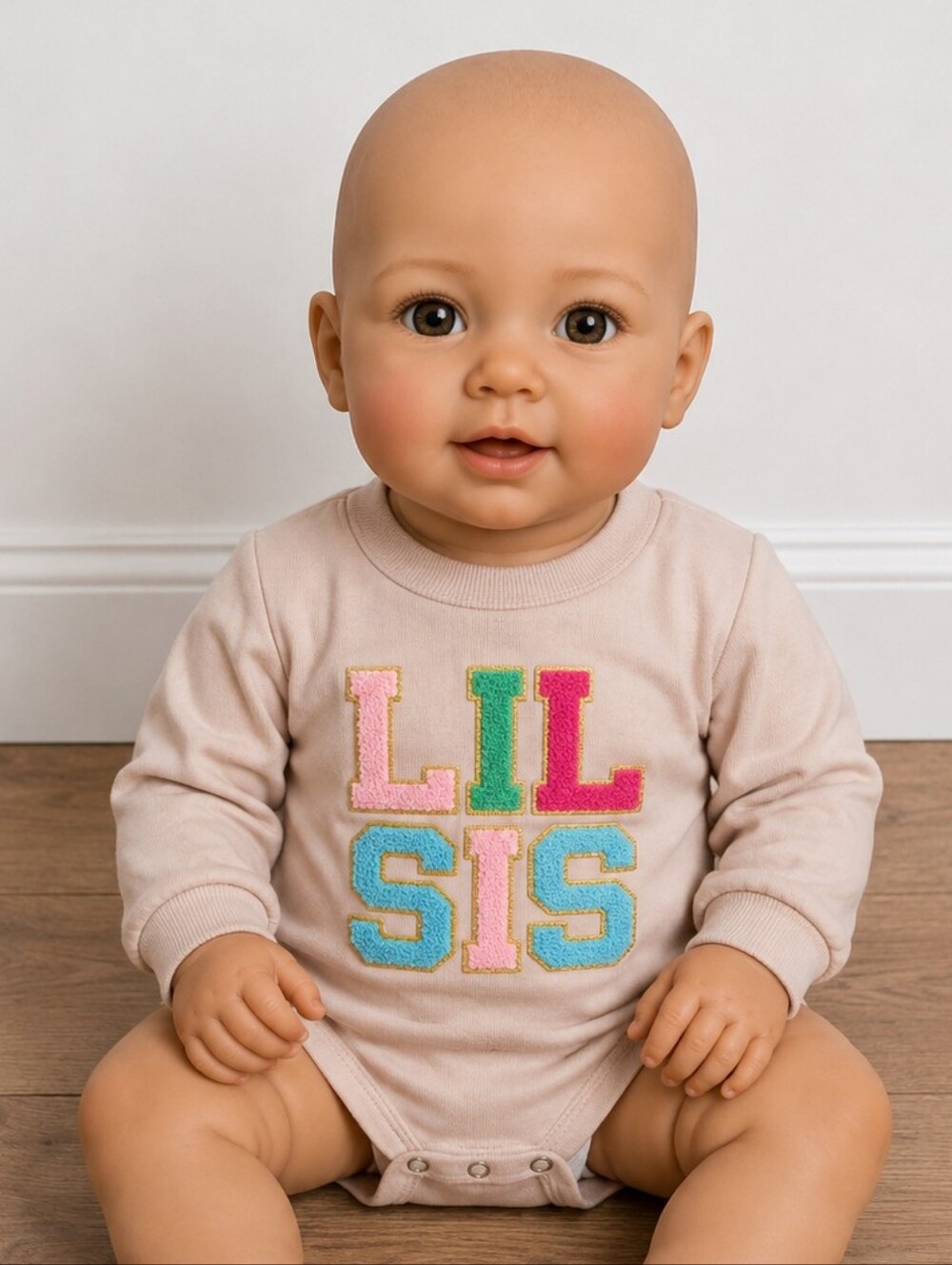3-6 Months lil Sis Bubble Romper